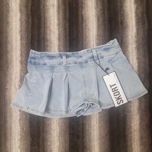 Mini Jean Skort NWT size L